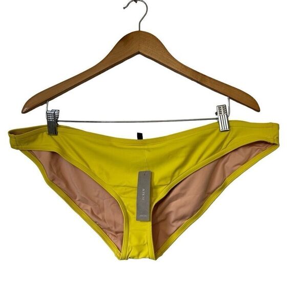 J.crew Cali hipster bikini bottoms burnished citron XXL NEW - Picture 2 of 9